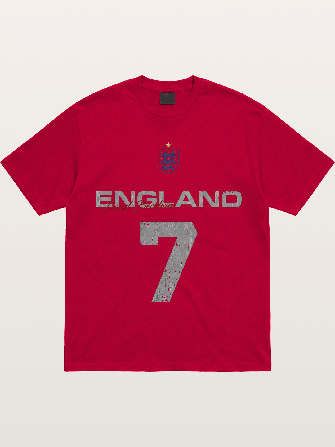 England Beckham 7 Vintage Gildan T-shirt