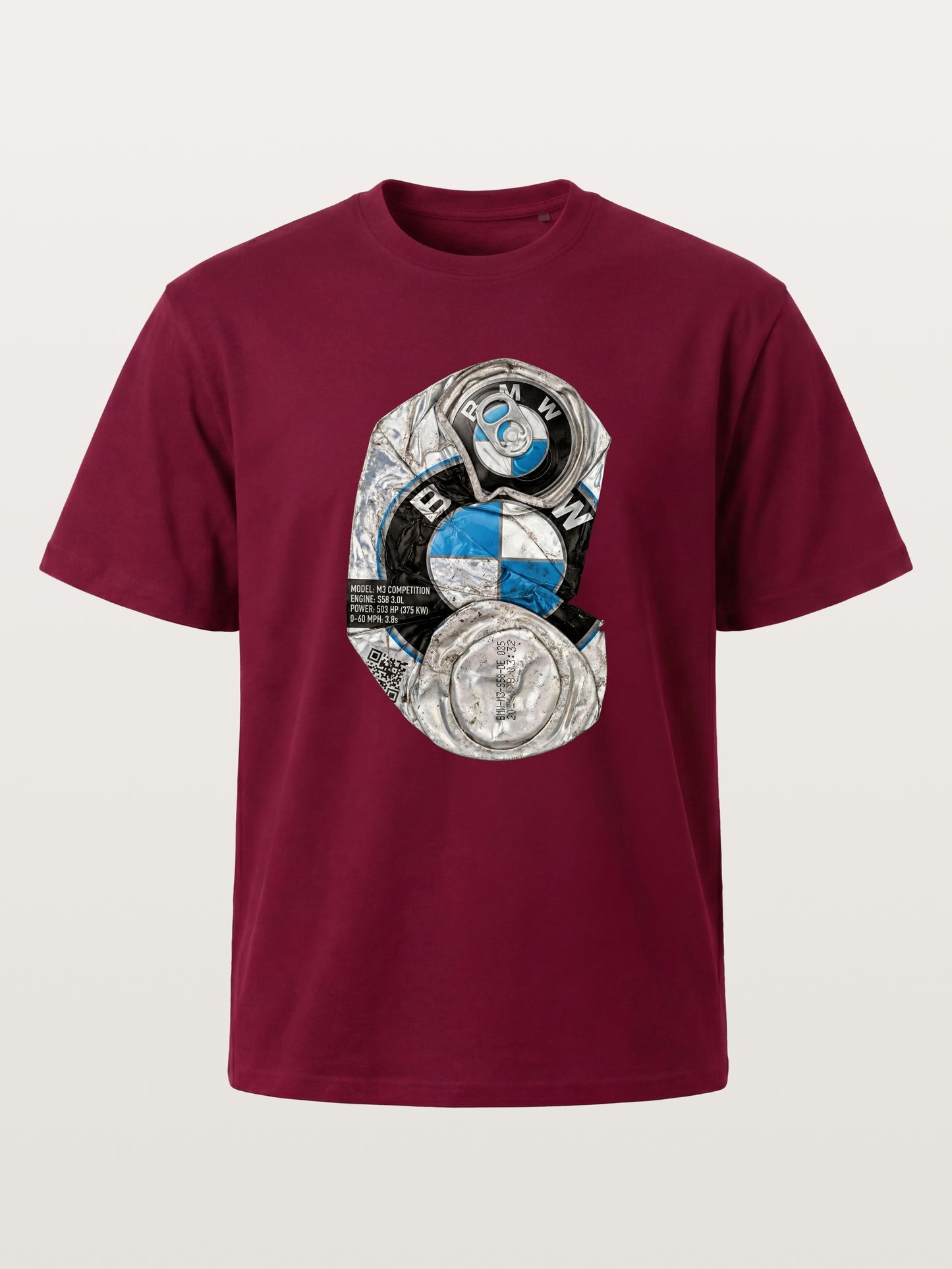 Crushed BMW Cans Collage Gildan T-shirt