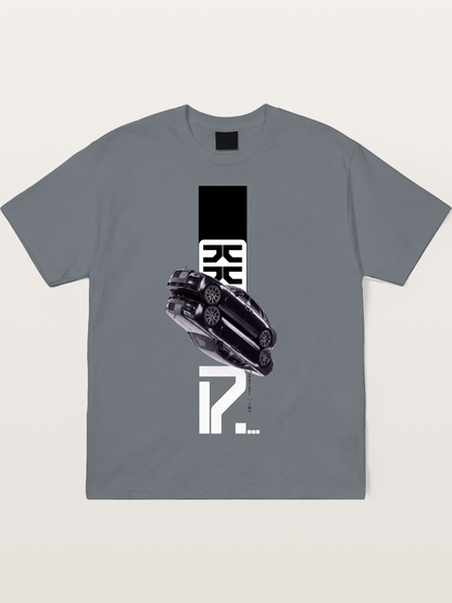Black Rolls Royce Abstract Art Cotton T-shirt