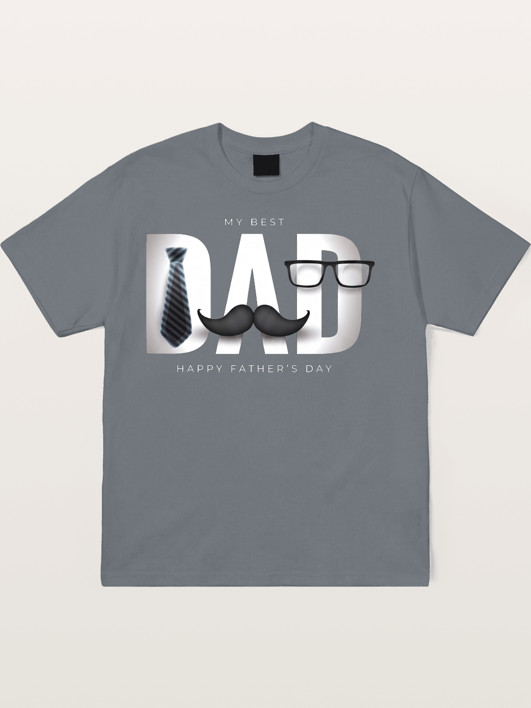 Gentleman Dad Tie Glasses Beard Cotton T-shirt