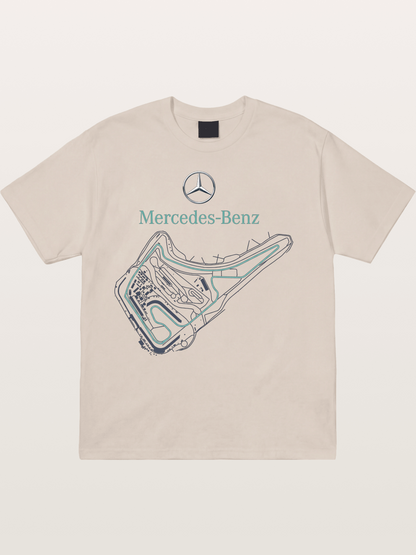 Mercedes Benz Circuit Track Graphic Cotton T-shirt