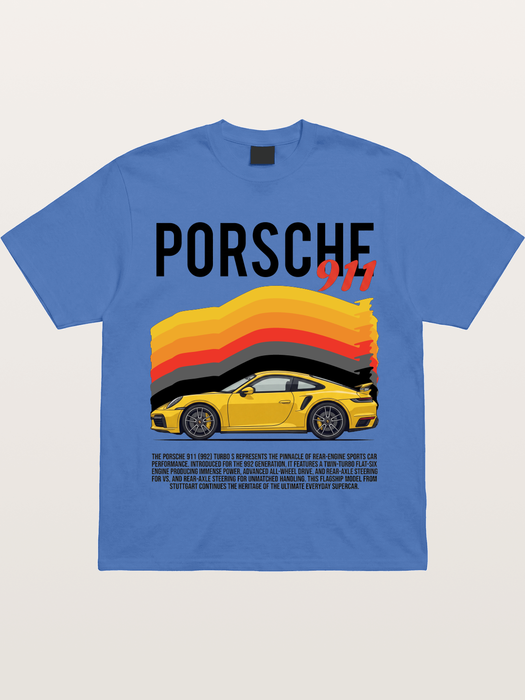 Yellow 911 Supercar Gildan T-shirt