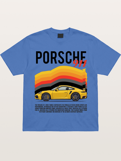 Yellow 911 Supercar Gildan T-shirt
