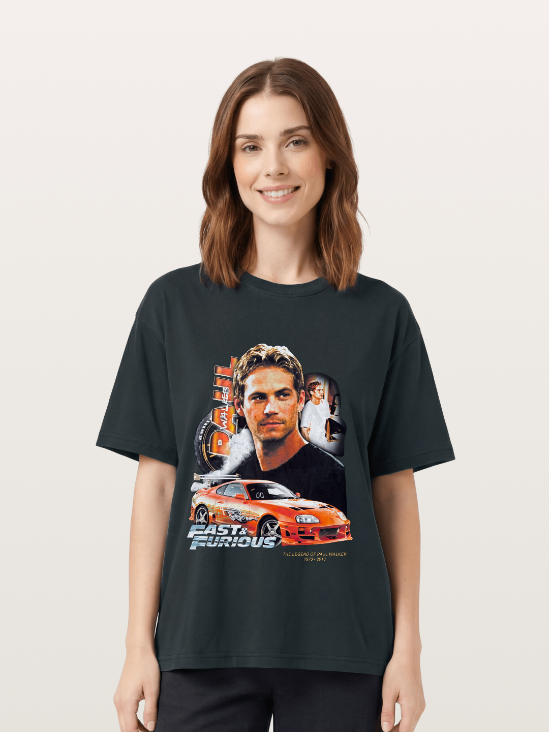 Orange Supra Fast & Furious Gildan T-shirt