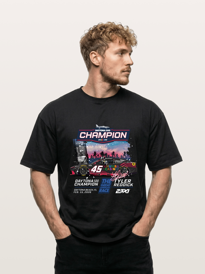 Tyler Reddick 45 Champion Car Art Gildan T-shirt