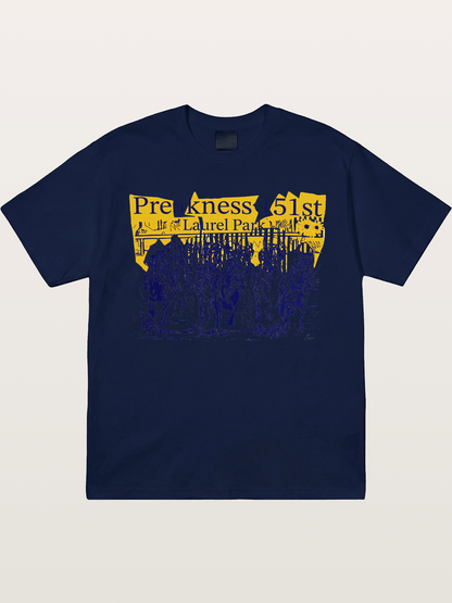 Preakness 151 Sketch Racing Art Gildan T-shirt