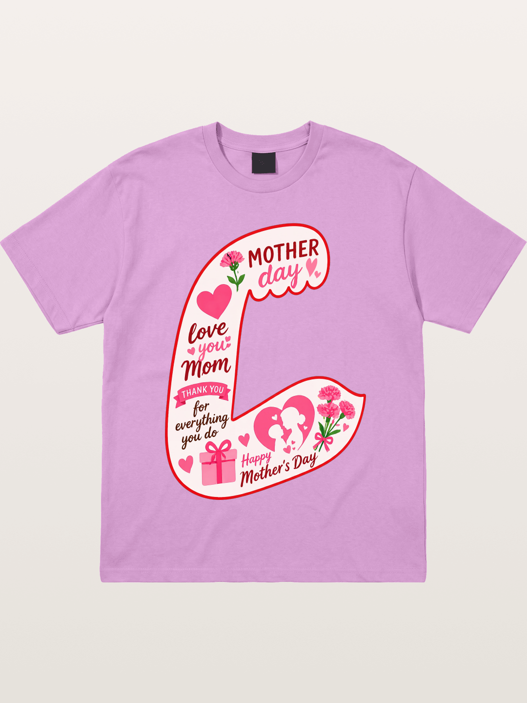 Mother's Day Love You Mom Art Gildan T-shirt