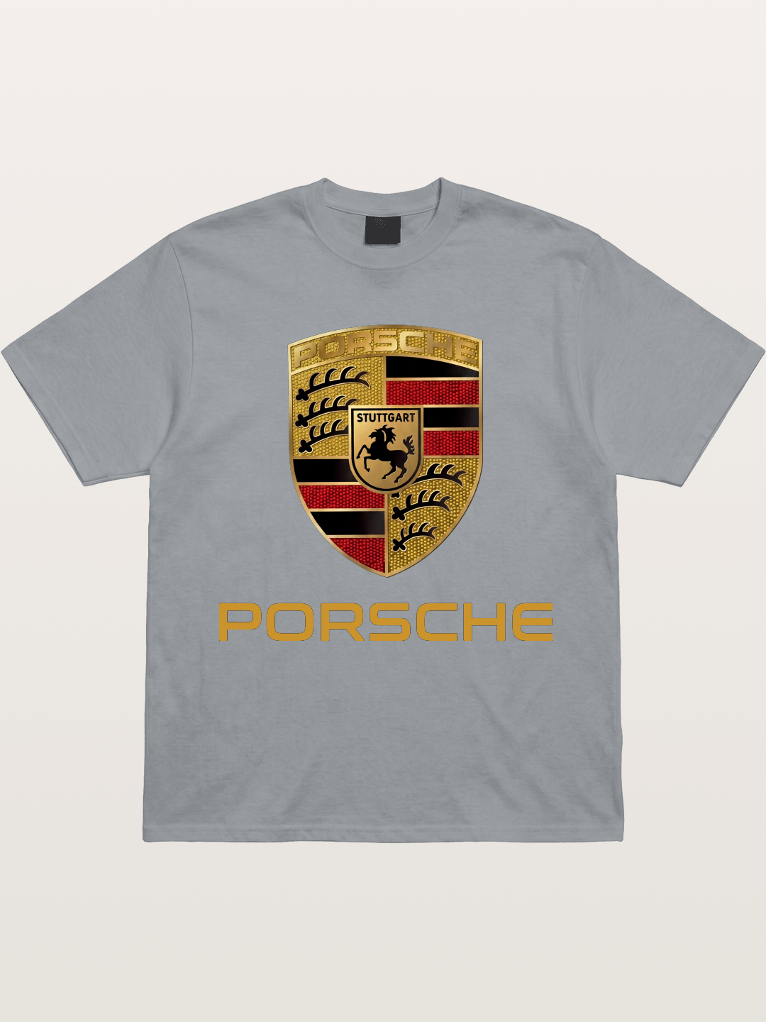 Porsche Golden Emblem Gildan T-shirt