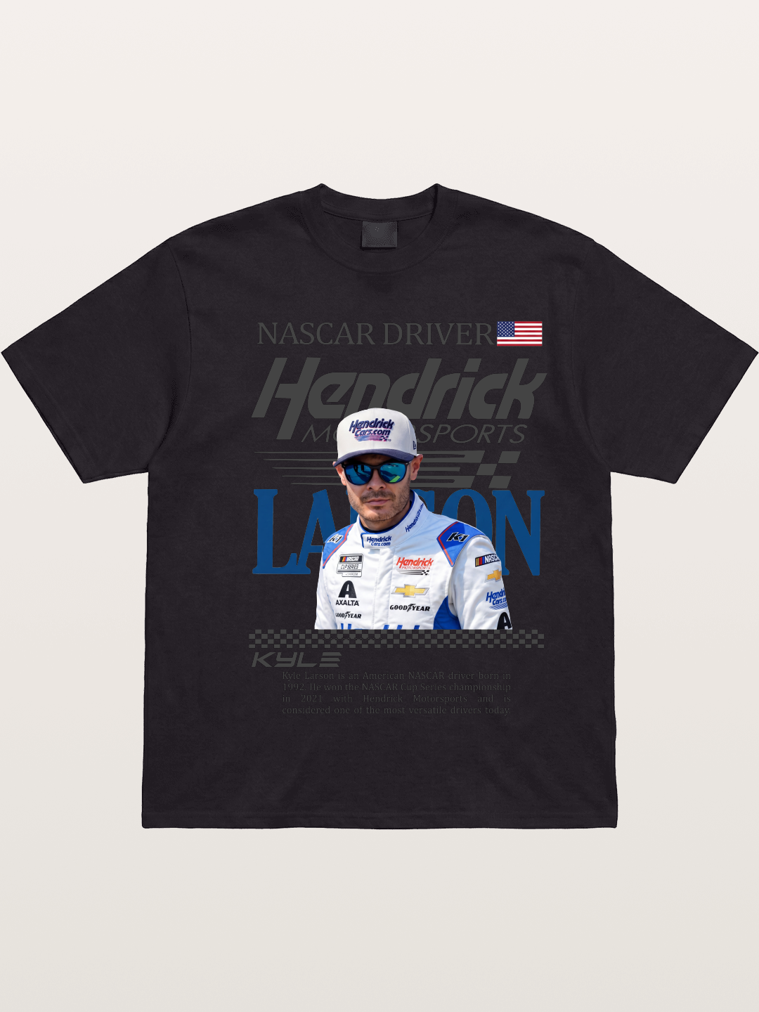 NASCAR Driver Kyle Larson Magazine Style Gildan T-shirt