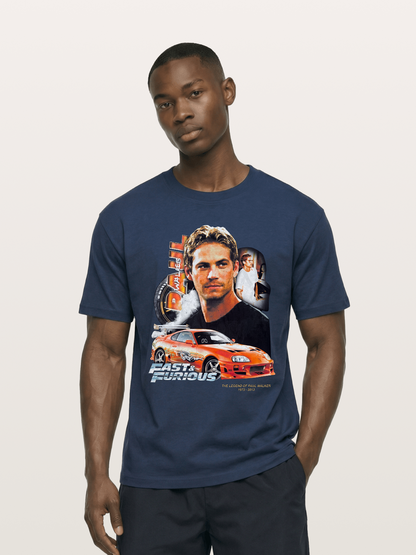 Orange Supra Fast & Furious Cotton T-shirt