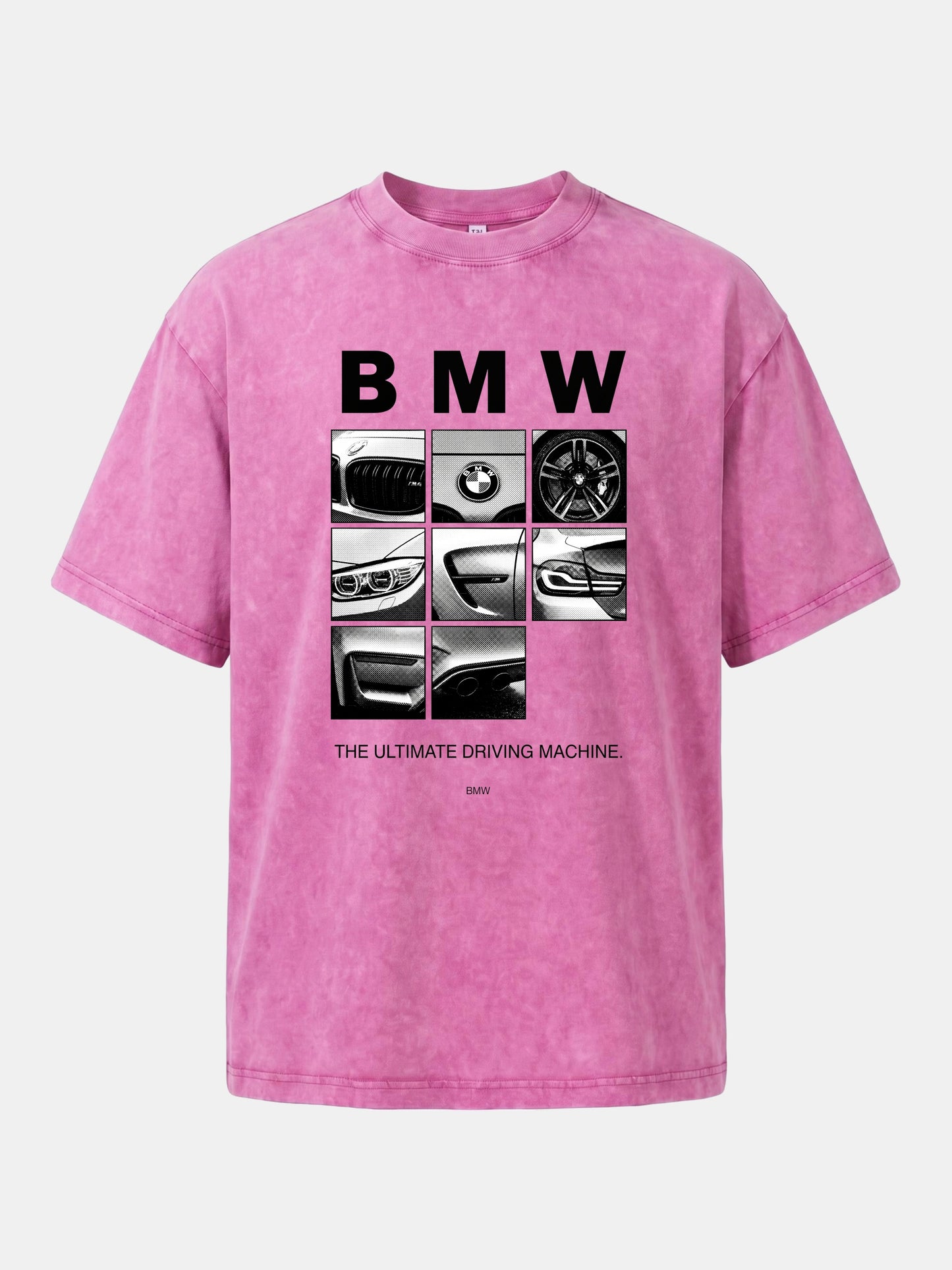 BMW 9 Grid Detail Collage Washed T-shirt