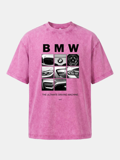 BMW 9 Grid Detail Collage Washed T-shirt