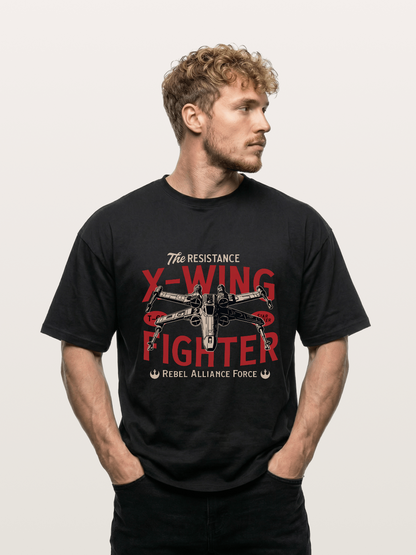 Resistance X-Wing Fighter Retro Design Gildan T-shirt