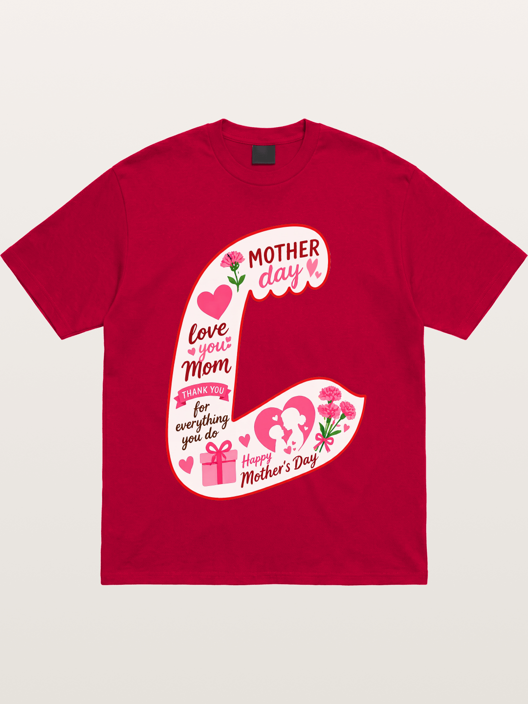 Mother's Day Love You Mom Art Gildan T-shirt