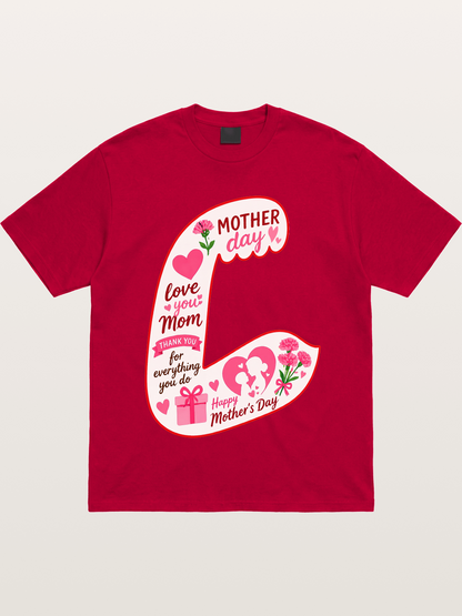 Mother's Day Love You Mom Art Gildan T-shirt