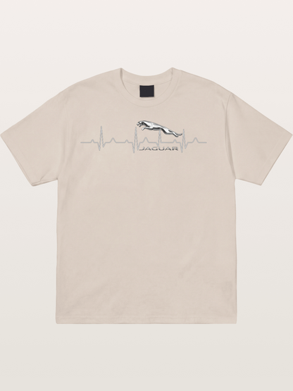 Jaguar Heartbeat Silhouette Cotton T-shirt