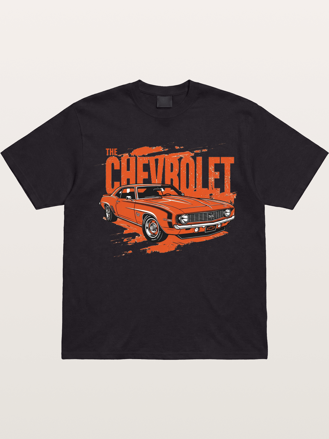 Orange Classic American Car Gildan T-shirt