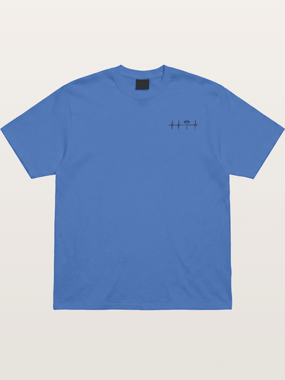 Tesla Logo Heartbeat Sticker Gildan T-shirt