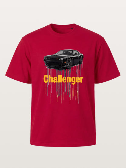 Drip Paint Challenger Poster Gildan T-shirt
