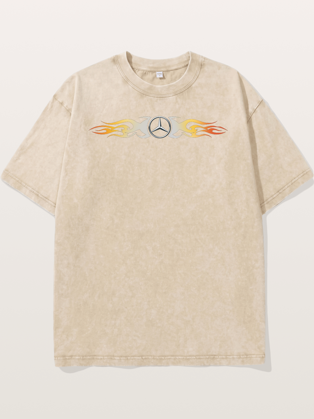 Mercedes Star Flame Stripe Washed T-shirt