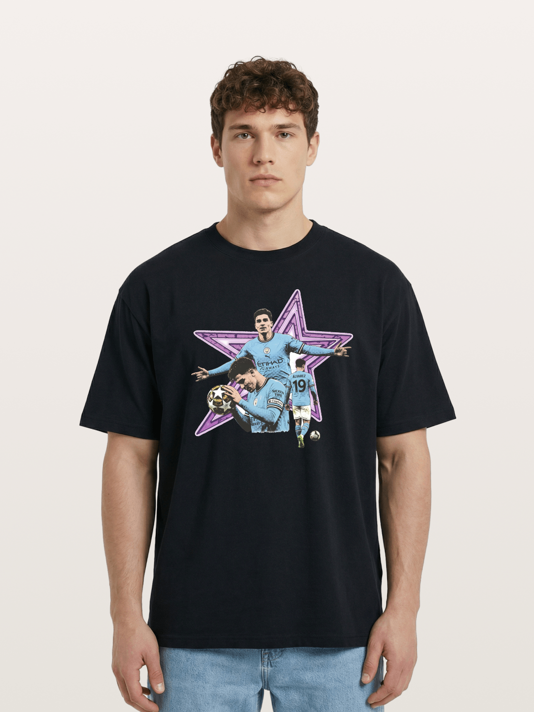 Manchester City Star Collage Cotton T-shirt