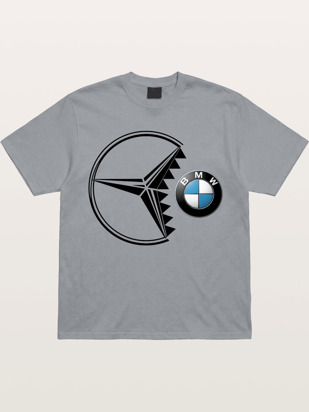 Mercedes vs BMW Logo Art Gildan T-shirt