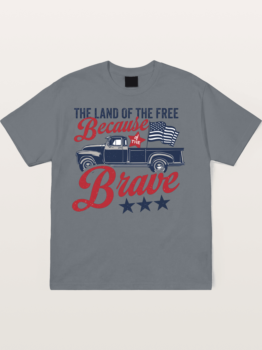 Land of the Free Vintage American Truck Cotton T-shirt