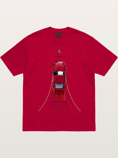 Porsche 911 GT3 RS Top View Gildan T-shirt