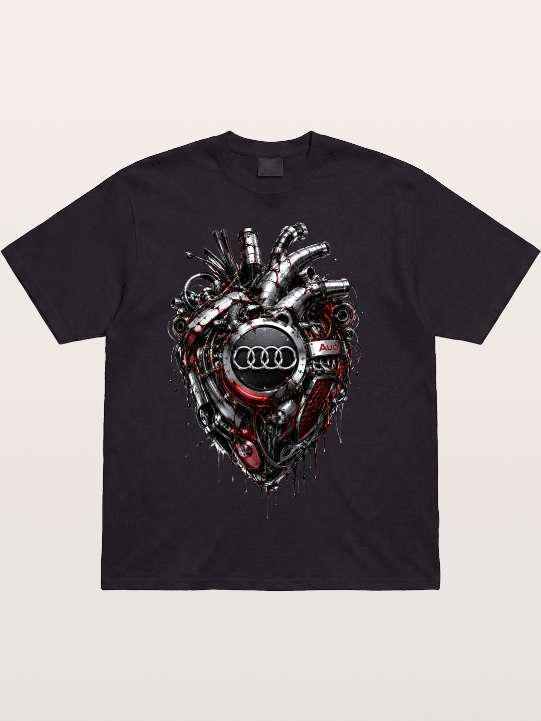 Audi Mechanical Heart Poster Cotton T-shirt