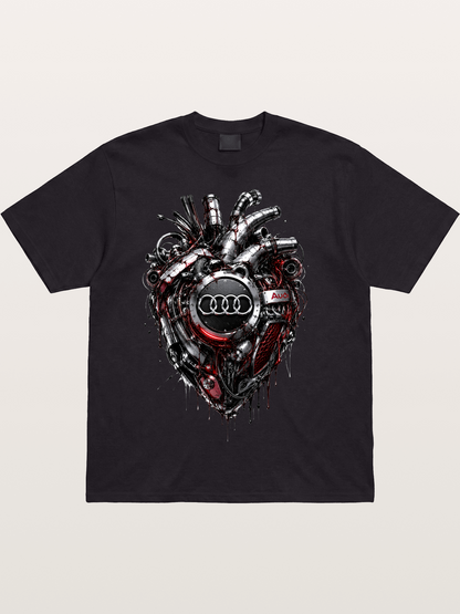 Audi Mechanical Heart Poster Cotton T-shirt