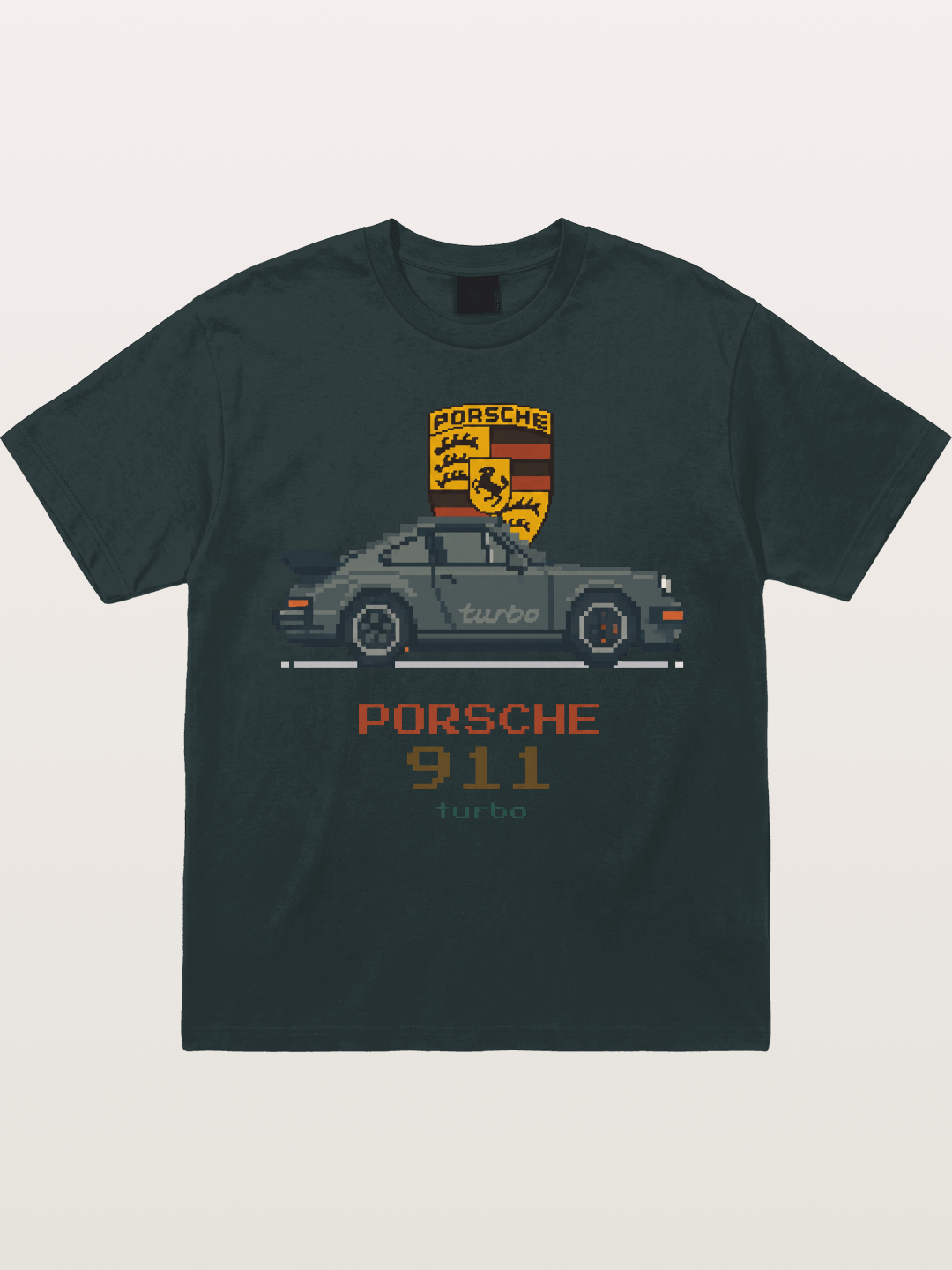 Porsche 911 Turbo Pixel Art Gildan T-shirt