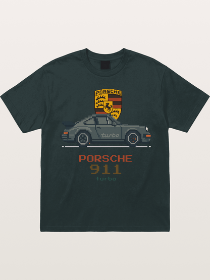Porsche 911 Turbo Pixel Art Gildan T-shirt
