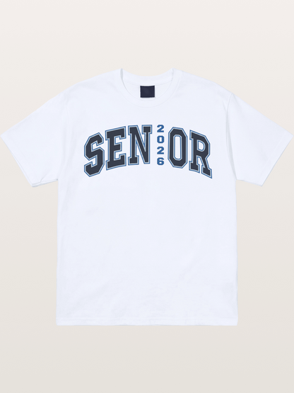 Senior 2026 Varsity Style Text Gildan T-shirt