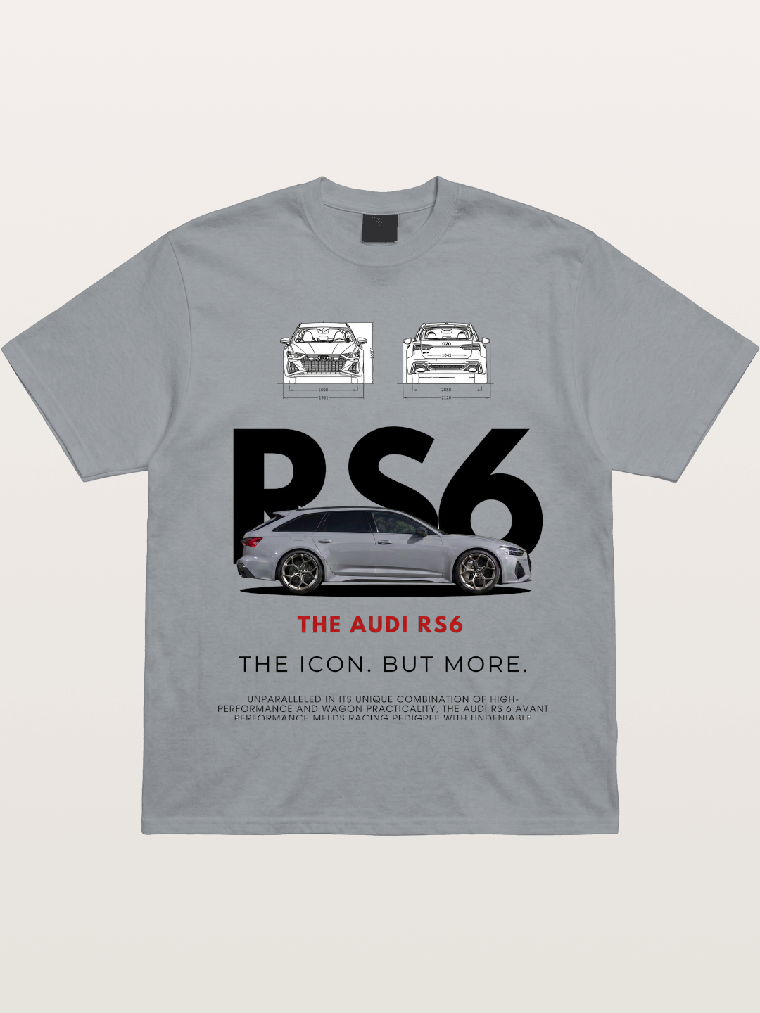 Audi RS6 Avant Poster Art Gildan T-shirt