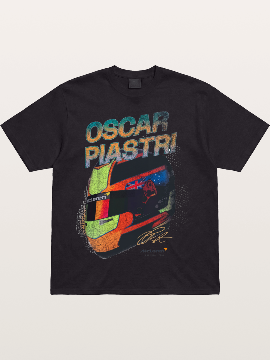Oscar Piastri McLaren Helmet Cotton T-shirt