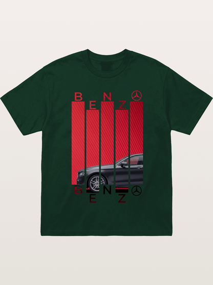 Benz Barcode Style Print Gildan T-shirt