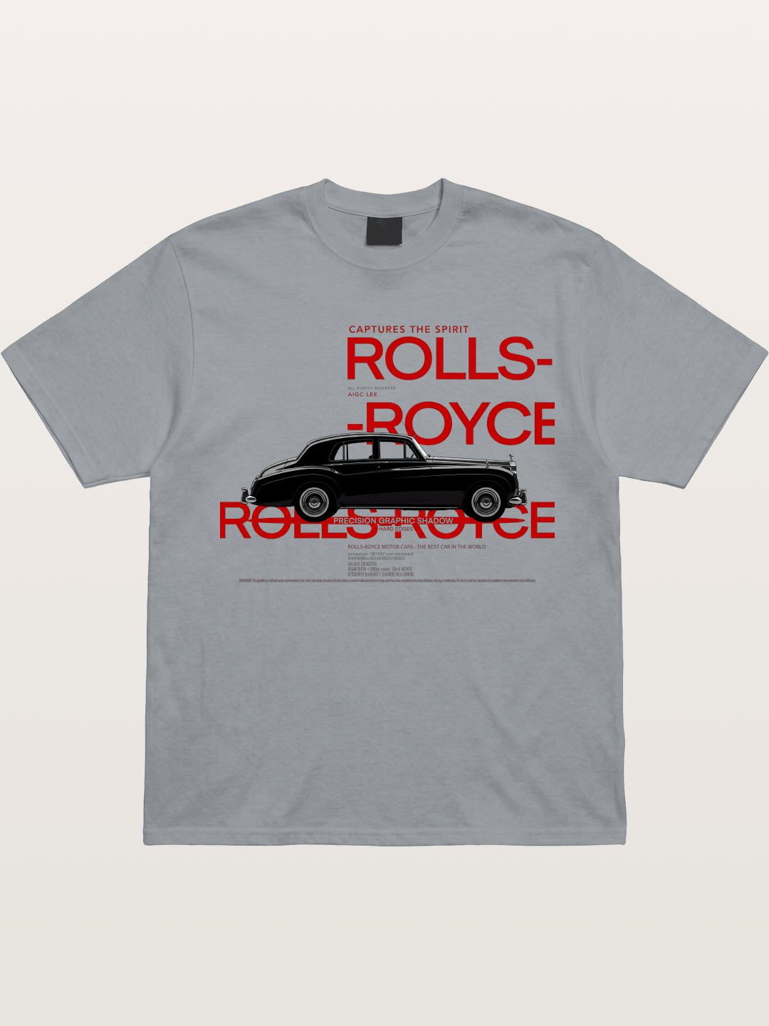Vintage Rolls Royce Poster Art Gildan T-shirt