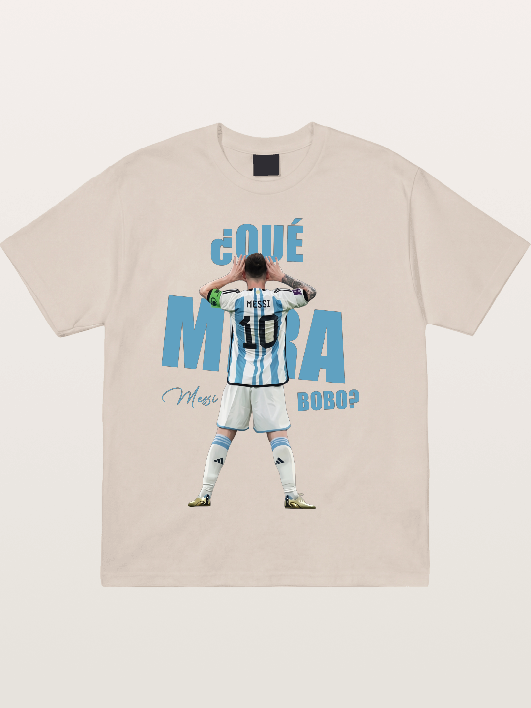 Messi ?Qu¡§| Mir¡§¡é Bobo Argentin Cotton T-shirt