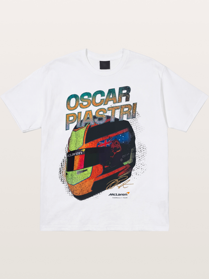Oscar Piastri McLaren Helmet Cotton T-shirt
