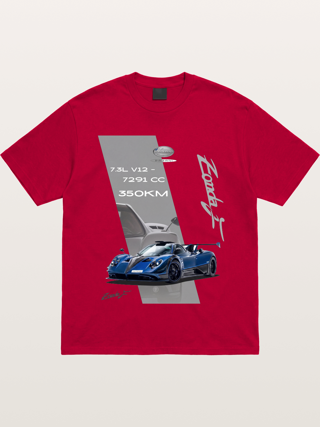Pagani Zonda Technical Print Gildan T-shirt