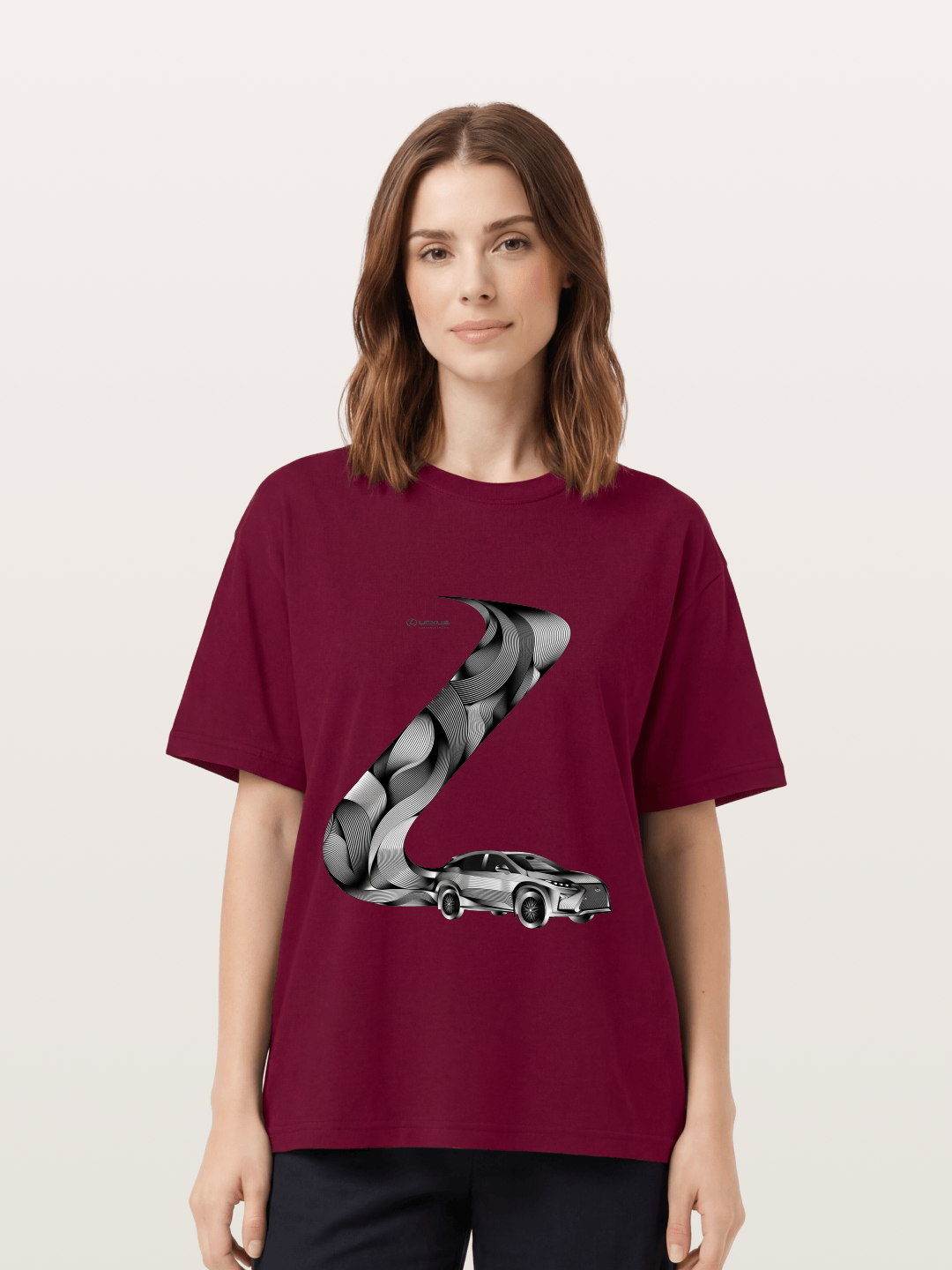 Lexus Wave Line Art Graphic Gildan T-shirt