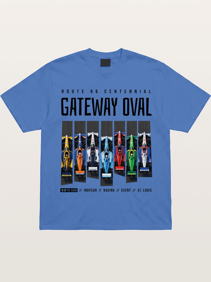 Vertical Grid Gateway Oval Art Gildan T-shirt