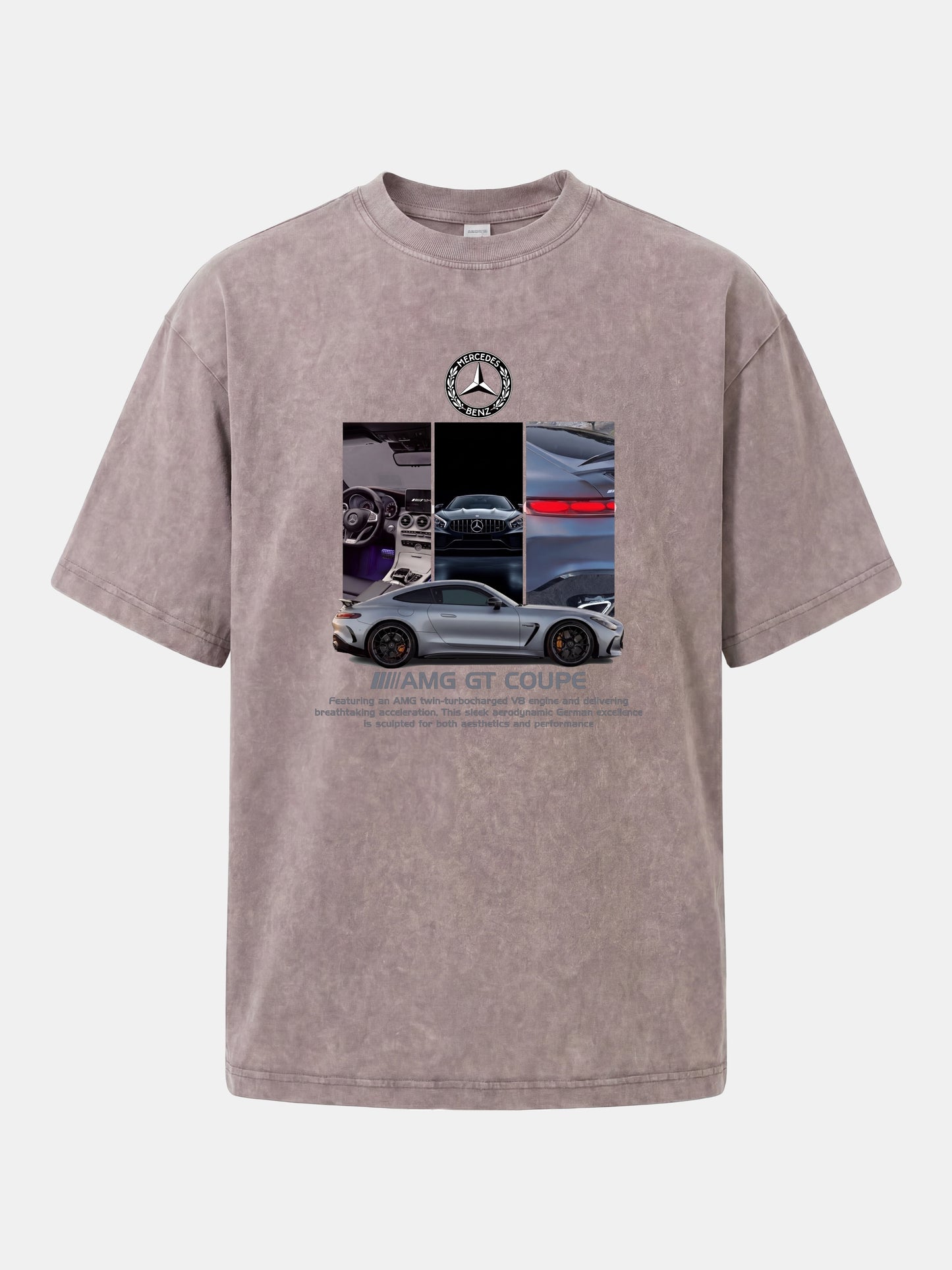 AMG GT Coupe Cabin And Exterior Mix Washed T-shirt