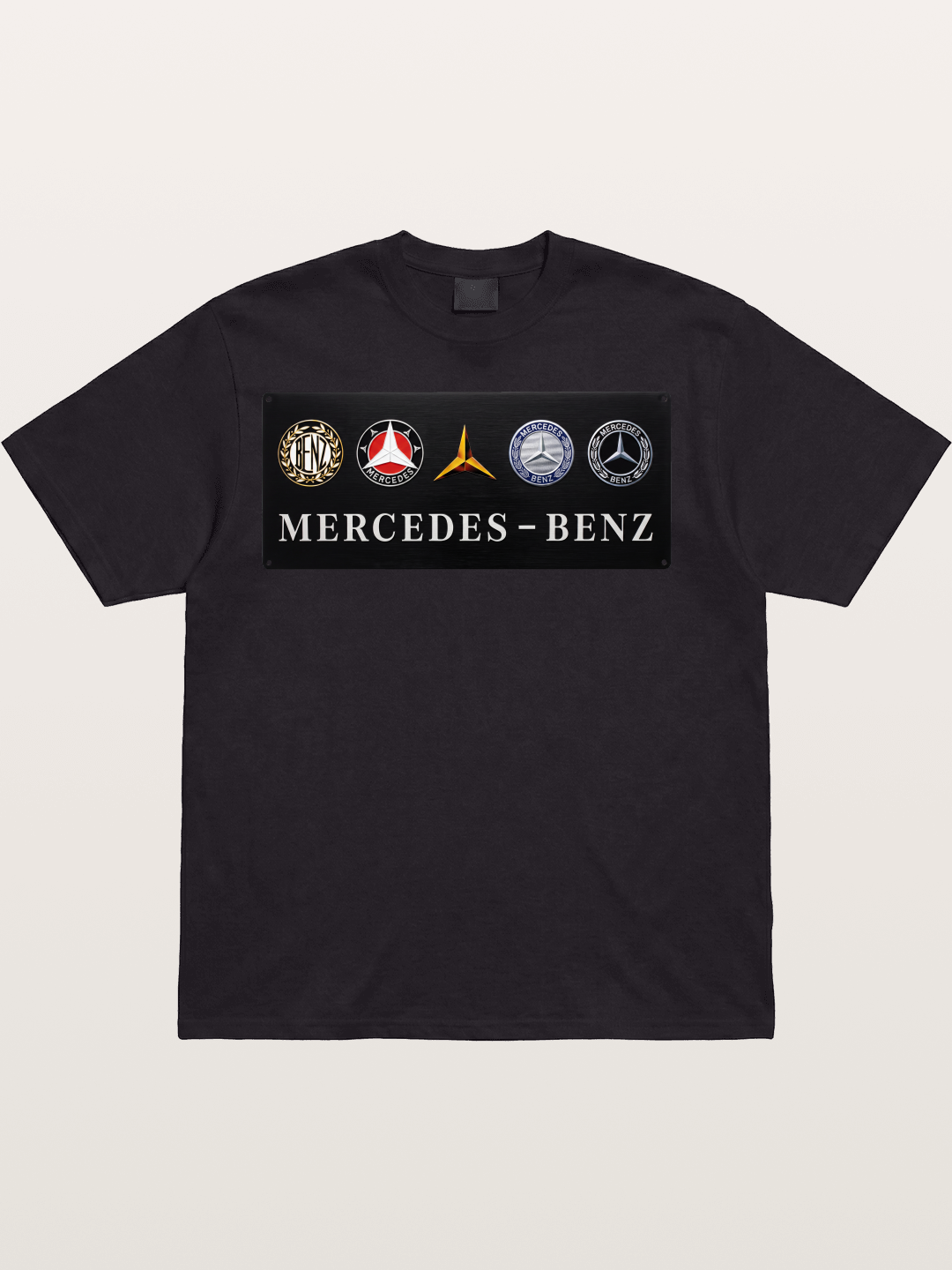 Mercedes-Benz Multi-Logo Plate Cotton T-shirt