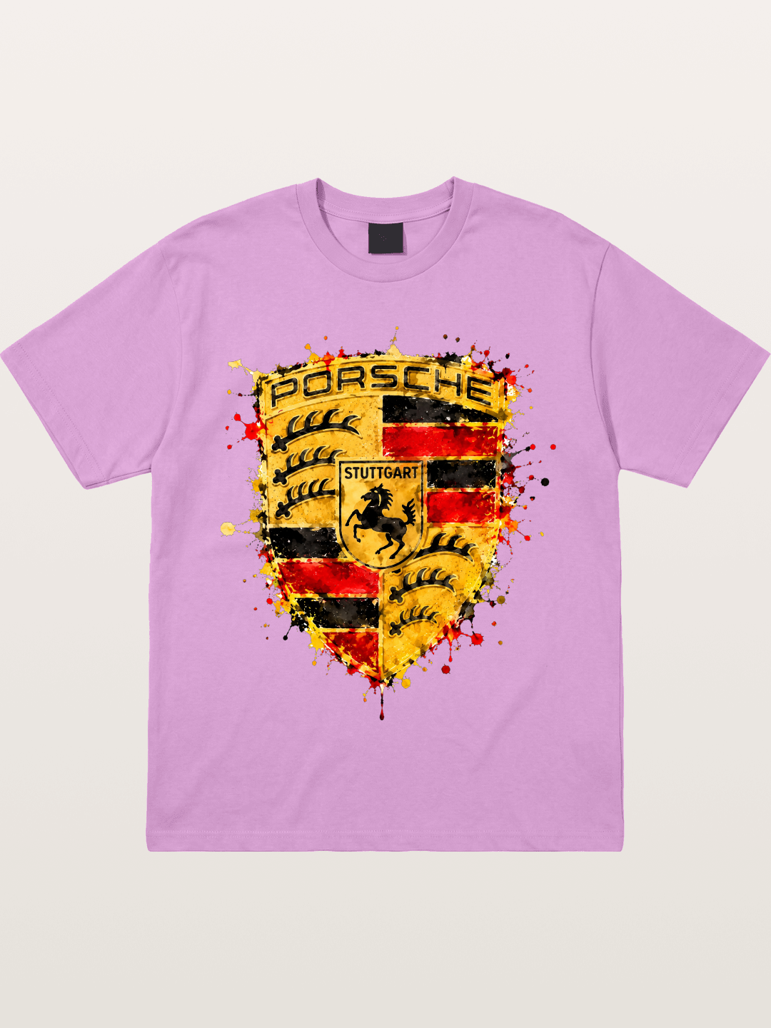 Porsche Splash Crest Design Gildan T-shirt