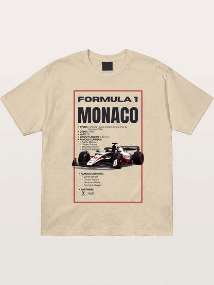 F1 Monaco Grand Prix Fact Sheet Gildan T-shirt