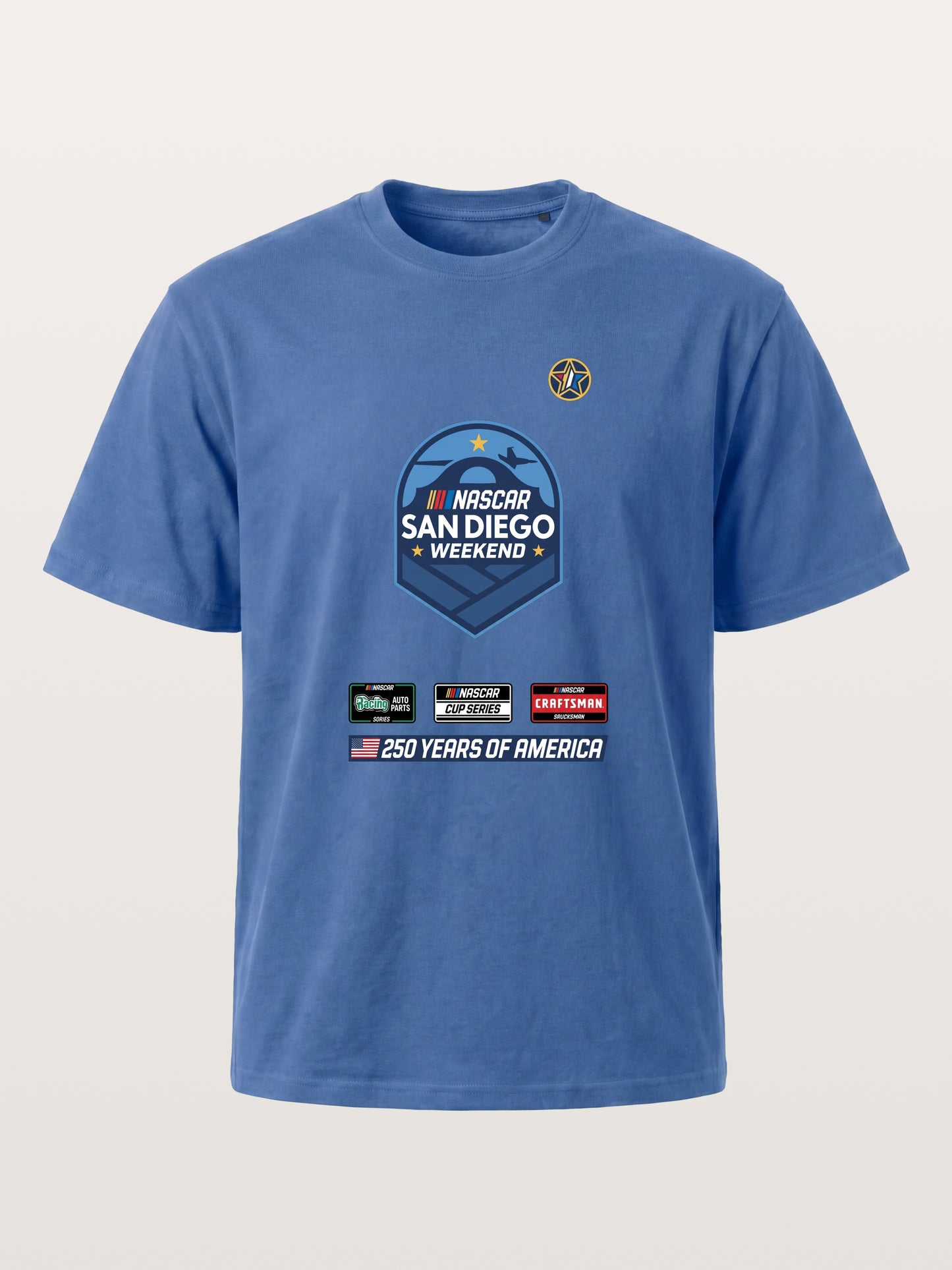 San Diego NASCAR Shield Crest Gildan T-shirt