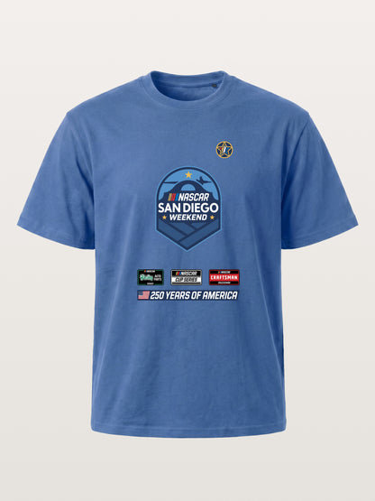 San Diego NASCAR Shield Crest Gildan T-shirt