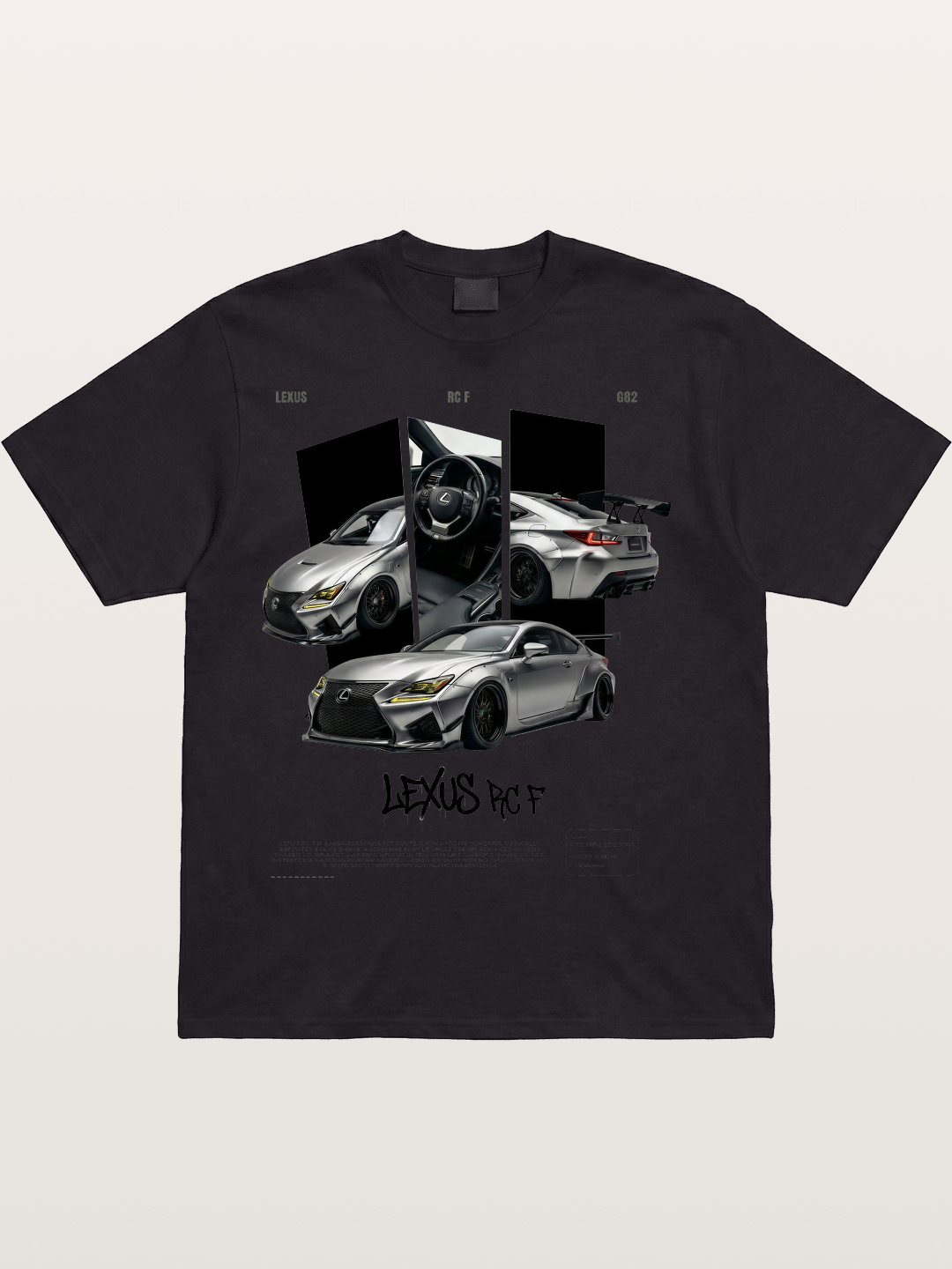 Lexus RC F Multi-Angle Print Cotton T-shirt