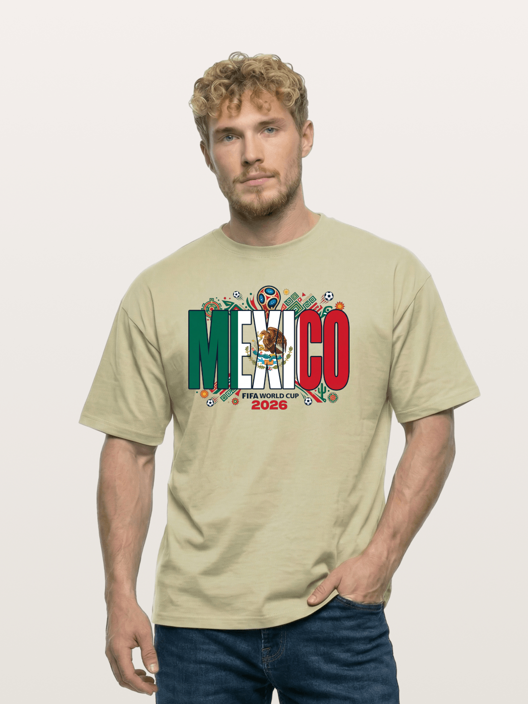 Mexico 2026 World Cup Lettering Cotton T-shirt